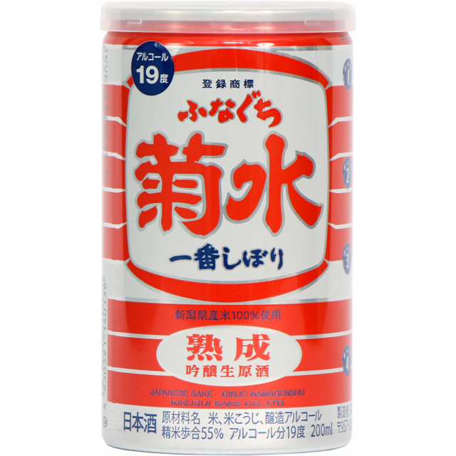 清酒　菊水　熟成ふなぐち　一番しぼり　缶　２００ｍｌ 商品写真