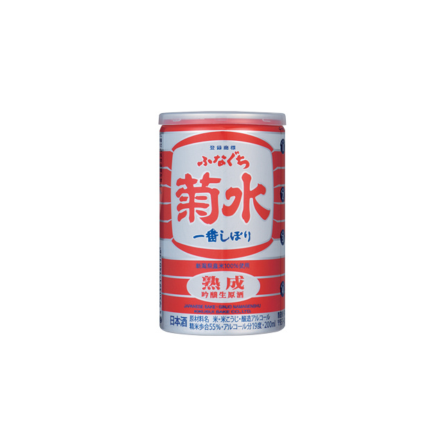 清酒　菊水　熟成ふなぐち　一番しぼり　缶　２００ｍｌ 商品写真