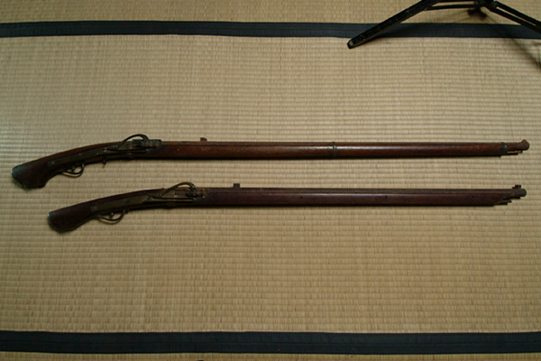 北越戊辰戦争の名残 火縄銃の写真