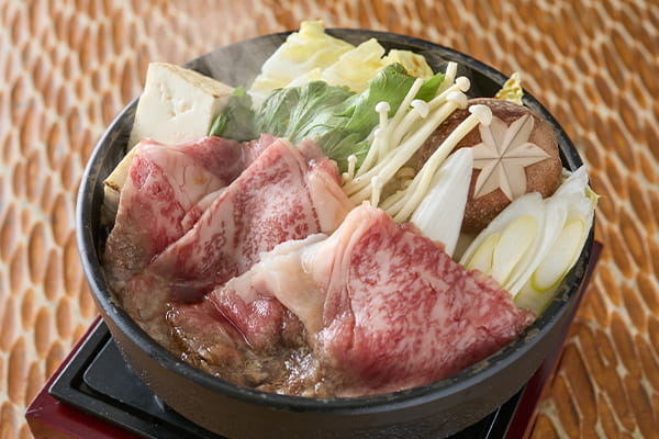 黒毛和牛のすき焼き